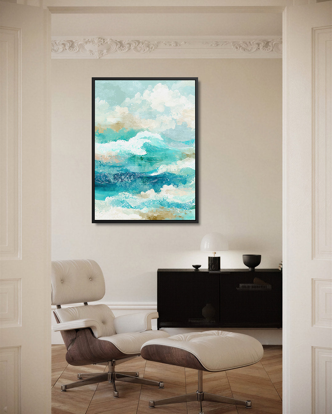 Dromerige zee – staand wanddecoratie kunstwerk