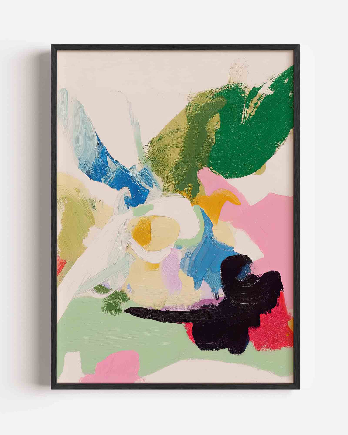 Abstracte vormen – dromerige illustratie poster als wanddecoratie