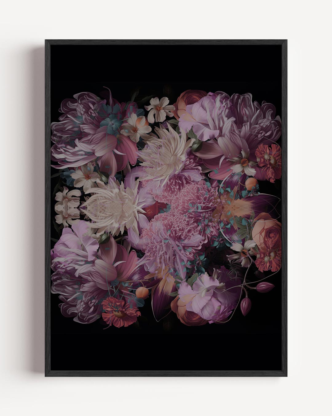 Romantische Bloemenpracht – bloemen portret poster als wanddecoratie
