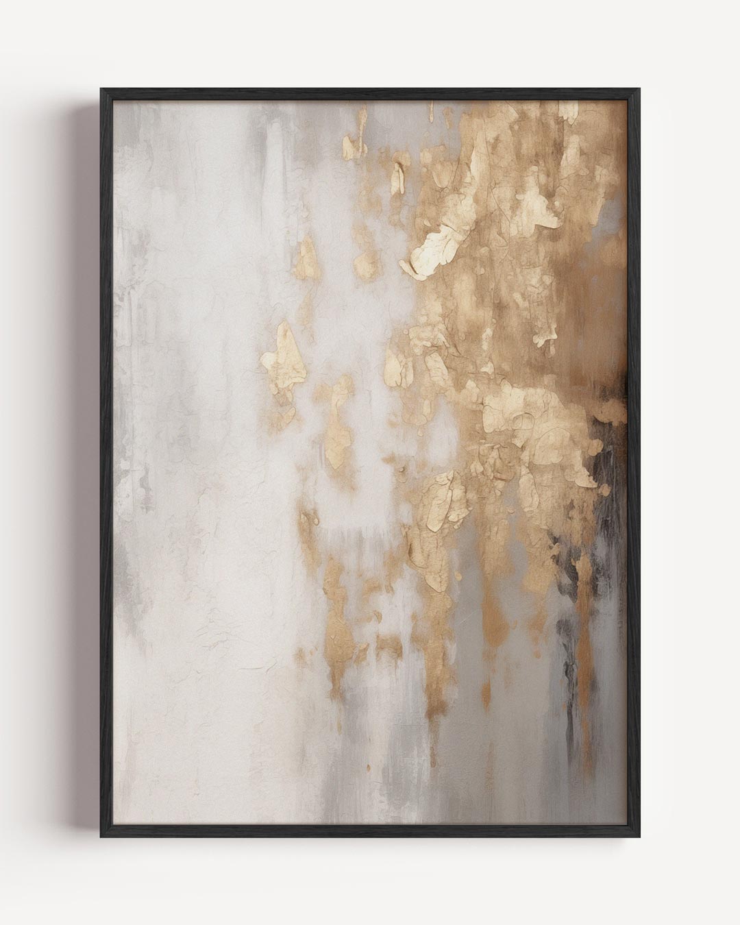 Moderne Abstracte Goudvlekken – kerstposter in staand formaat