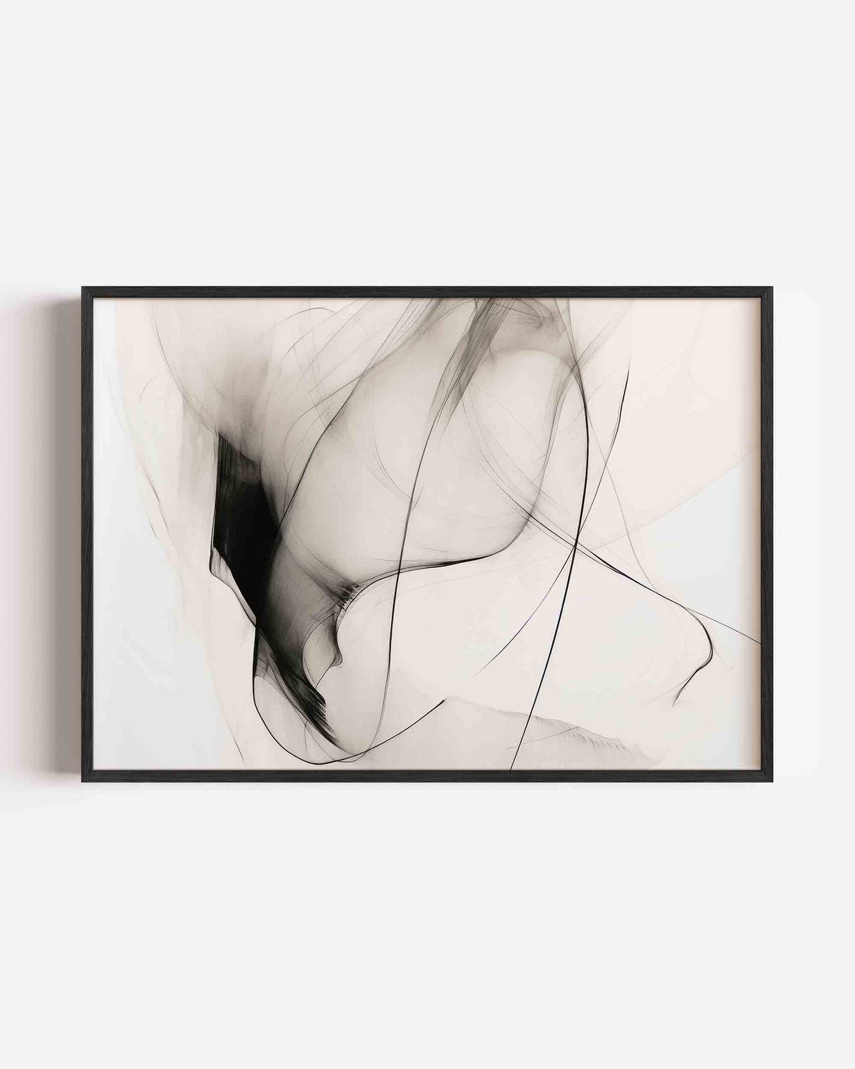 Abstracte lijnen – kleurrijke abstracte landscape poster als wanddecoratie