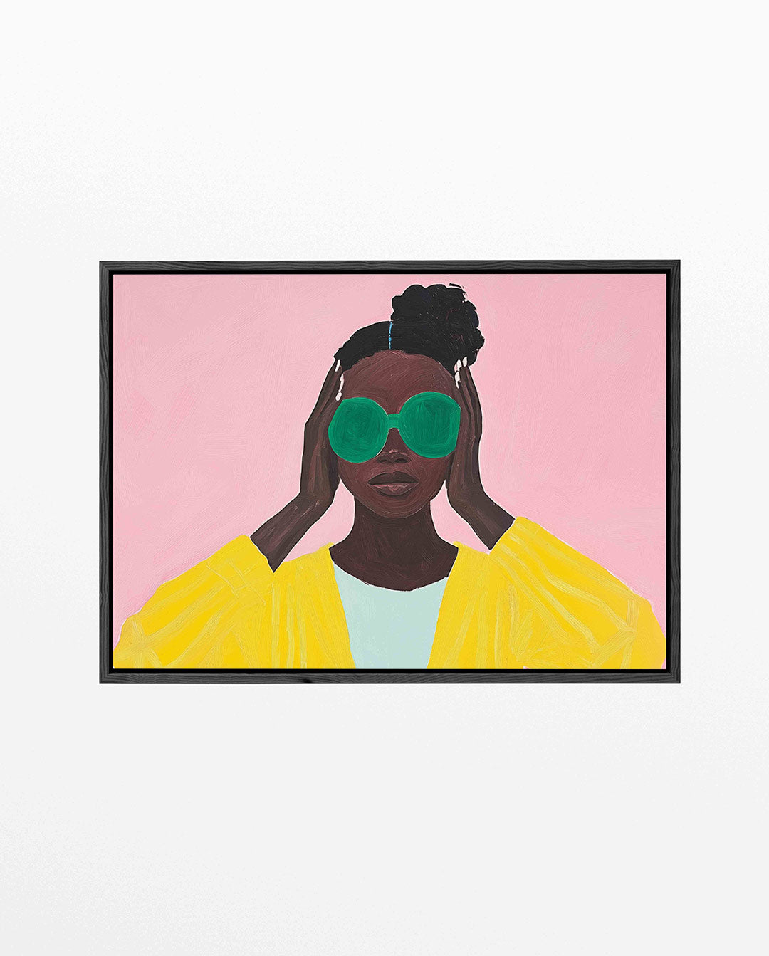 Kleurrijke portretuitdrukking – Kleurrijk – liggend portret kunstwerk