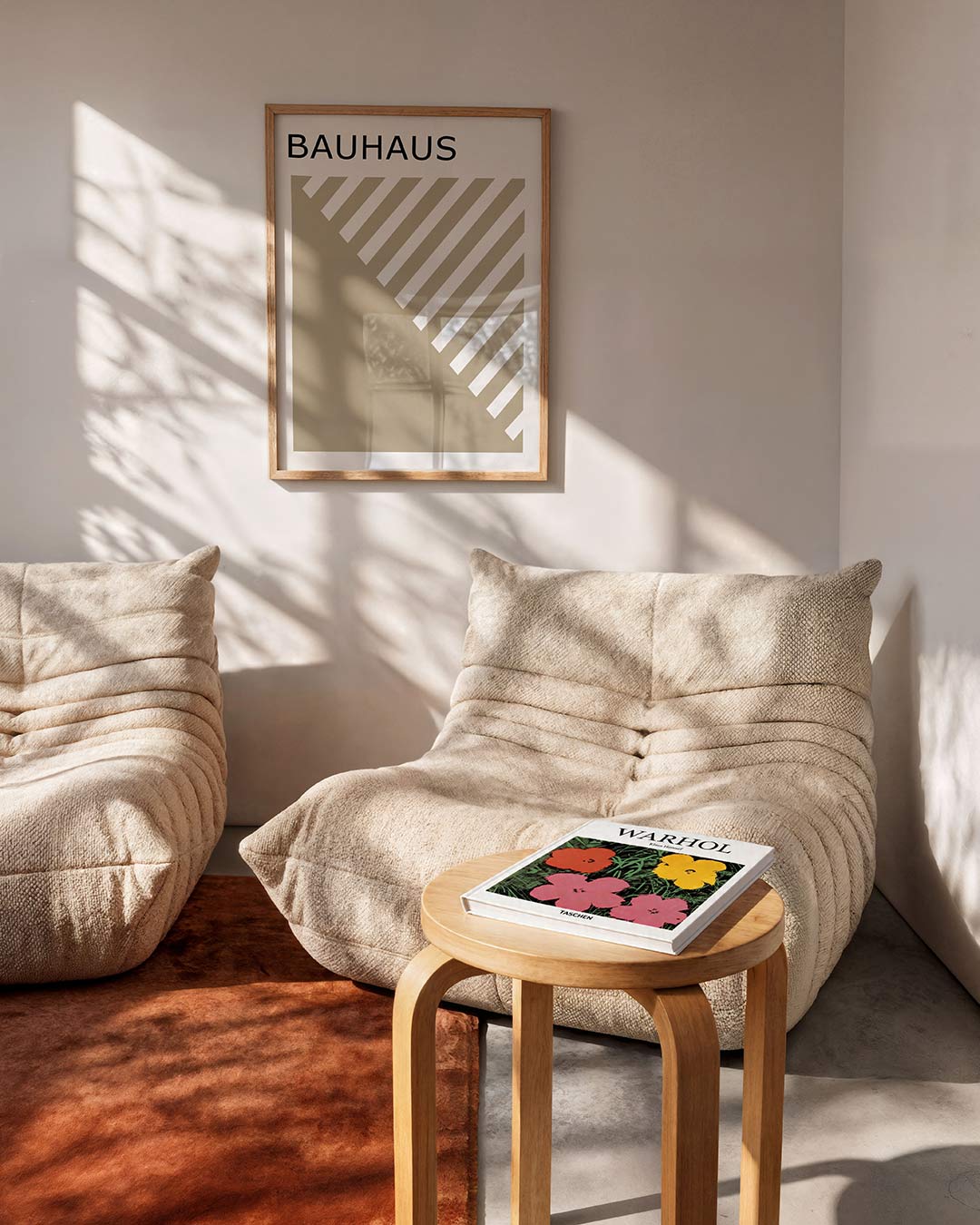 Lijnen en vlakken – moderne Bauhaus wandkunst als poster