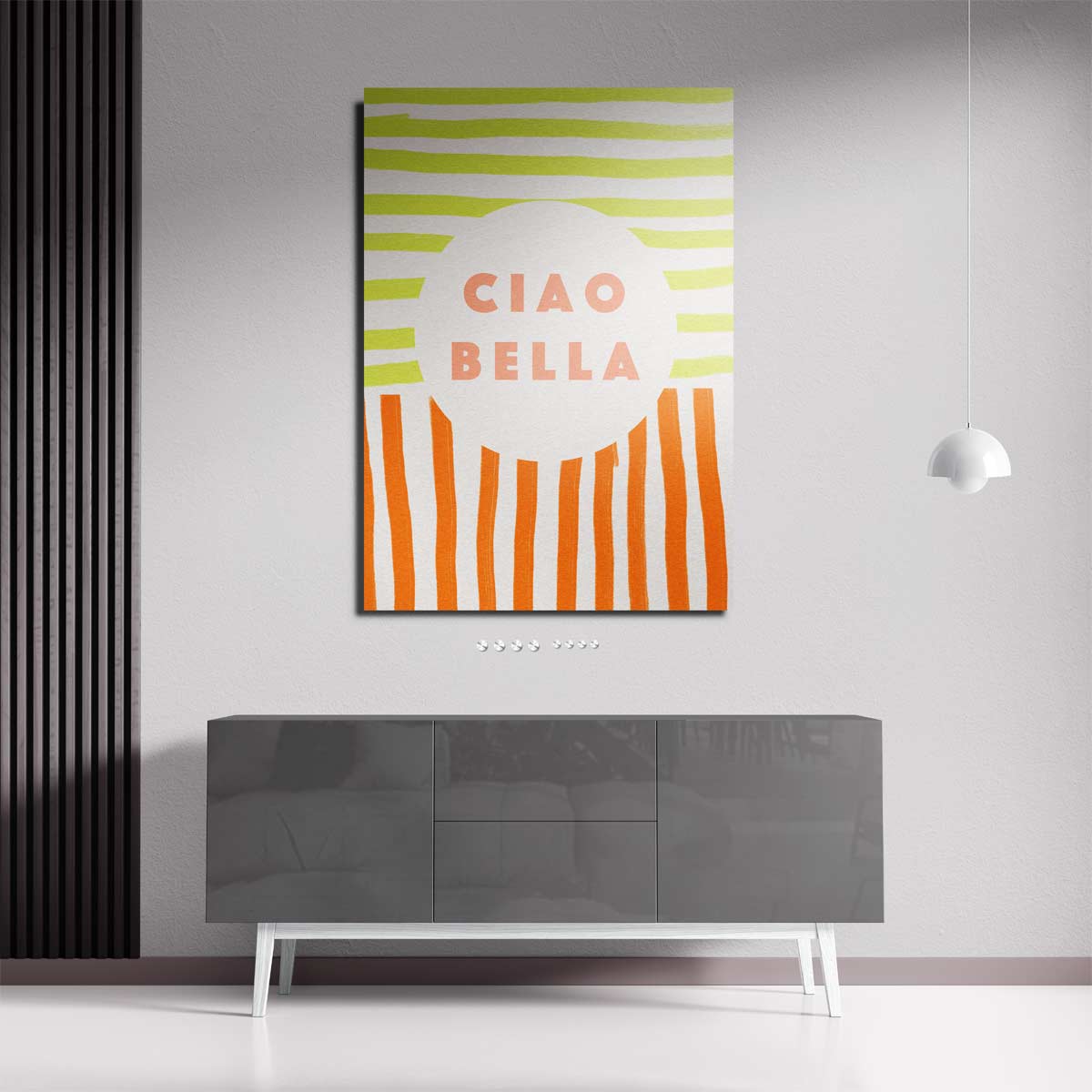 Ciao Bella – dibond wanddecoratie in staand formaat