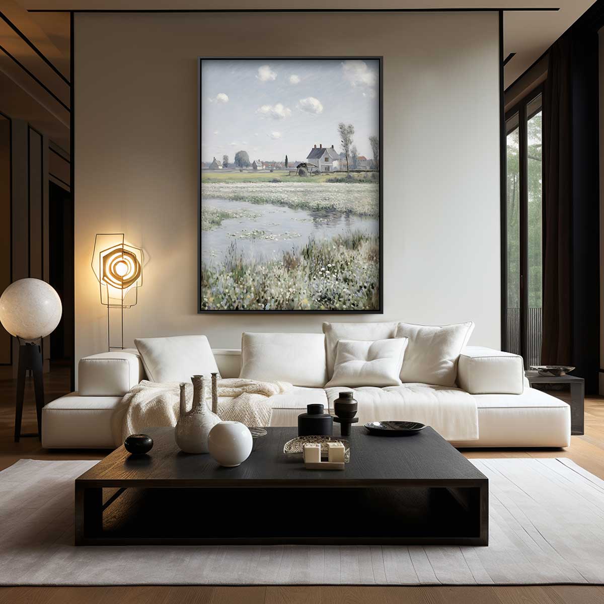 Lente in de Weide – staand kunstwerk voor modern interieur