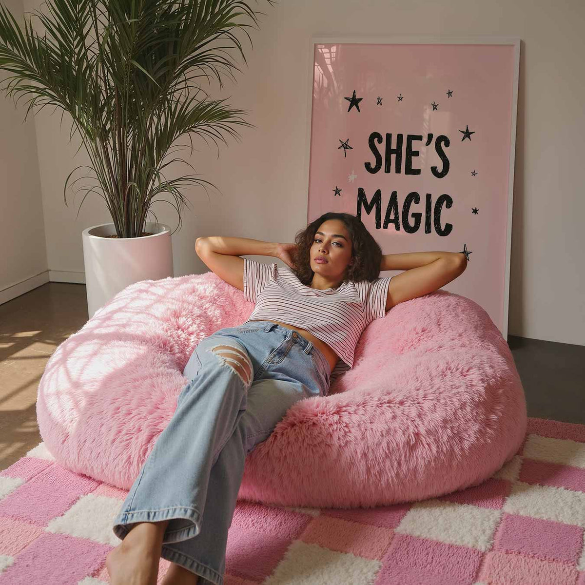 Inspirerende She's Magic – staande kinderkamer wanddecoratie van WallArtistic