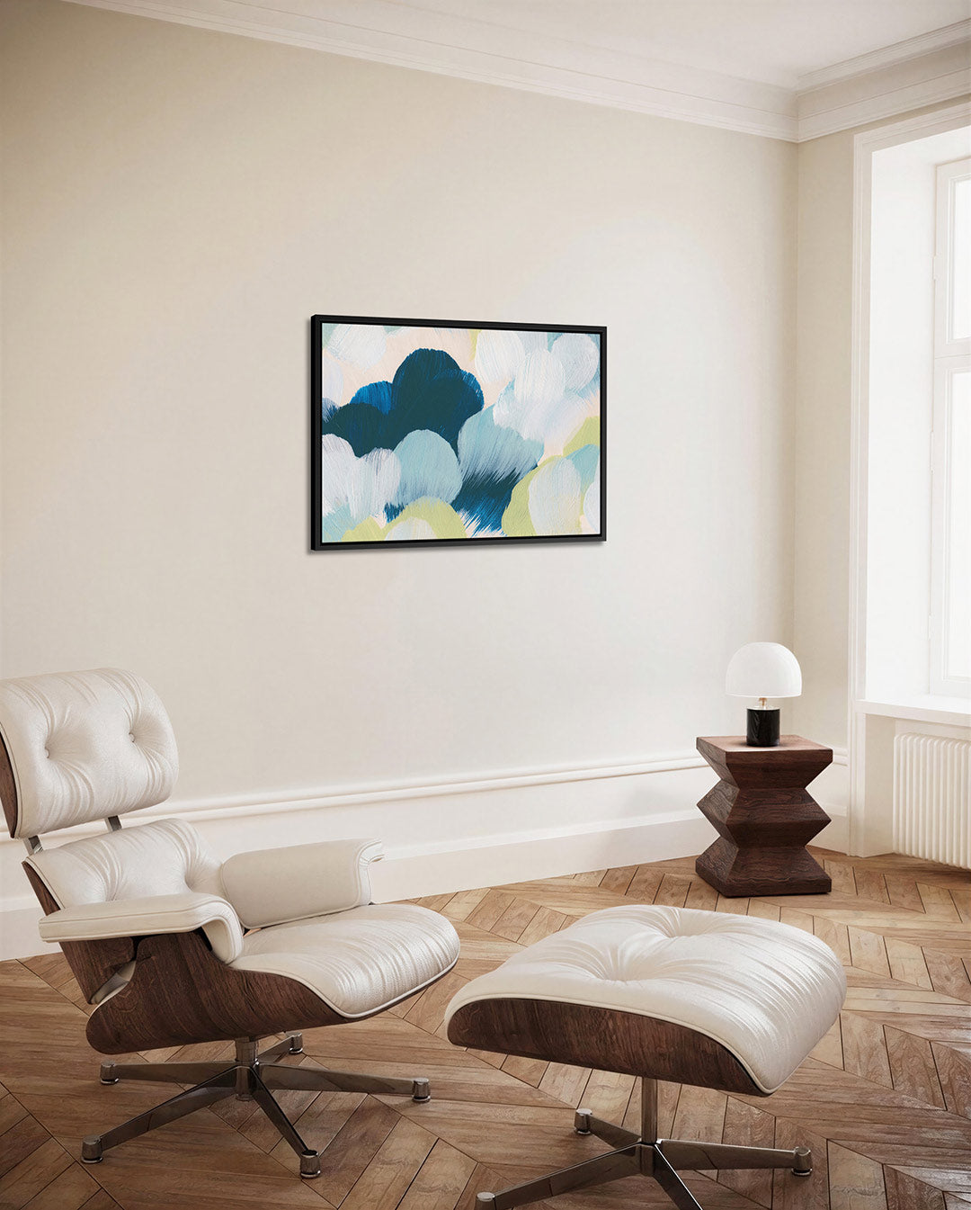 Kleurrijke borstelstreken – alternatieve weergave van het kunstwerk