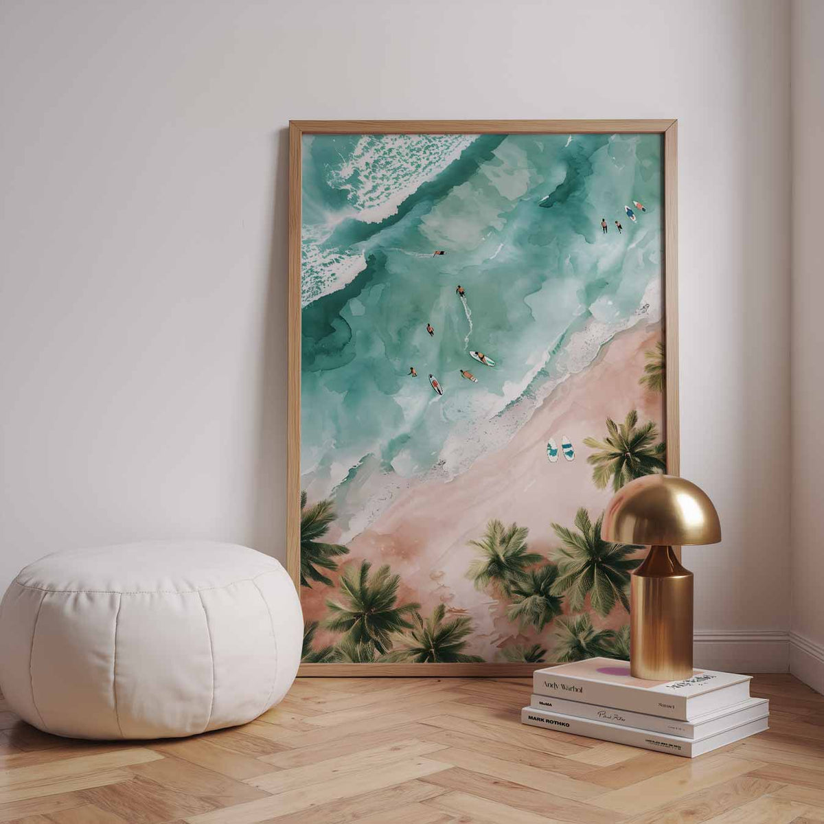 Dromerige Stranddag – urban poster in staand formaat