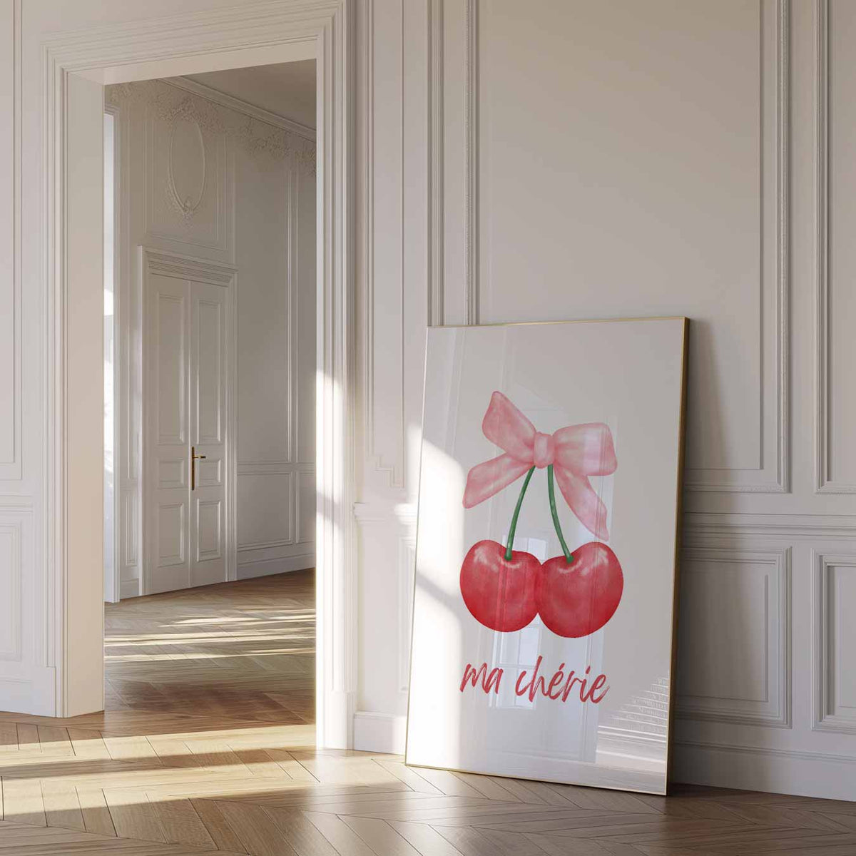 Ma Chérie Cherry – zomer poster als frisse staande wanddecoratie