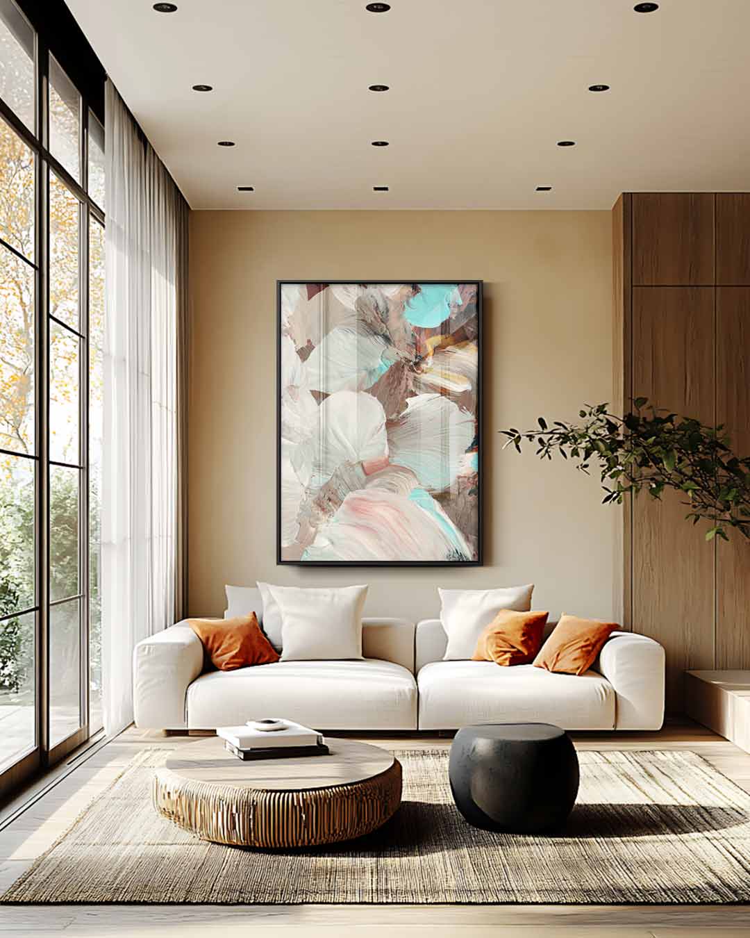 Aquarel Droomvlucht – staand kunstwerk voor modern interieur