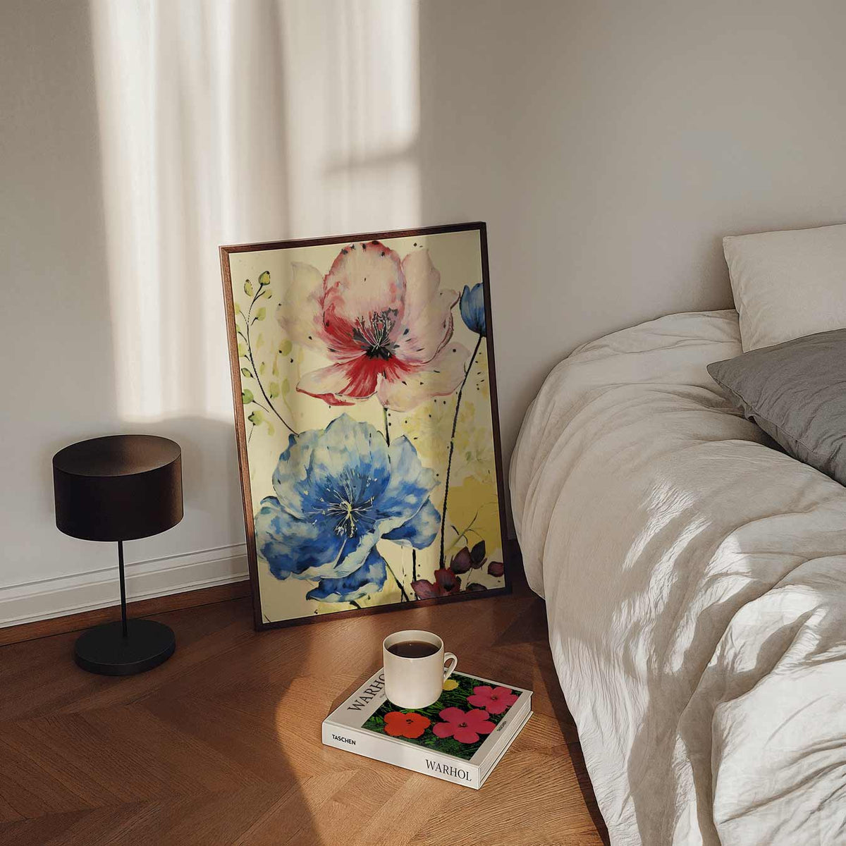 Bloemenpracht – staande bloemen wanddecoratie van WallArtistic