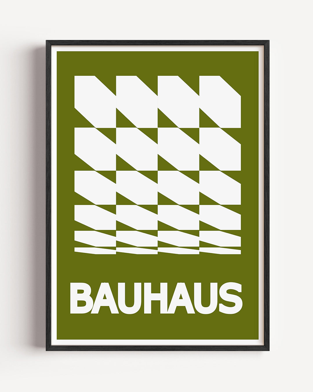 Vormritme en lijnen – staande Bauhaus poster als wanddecoratie