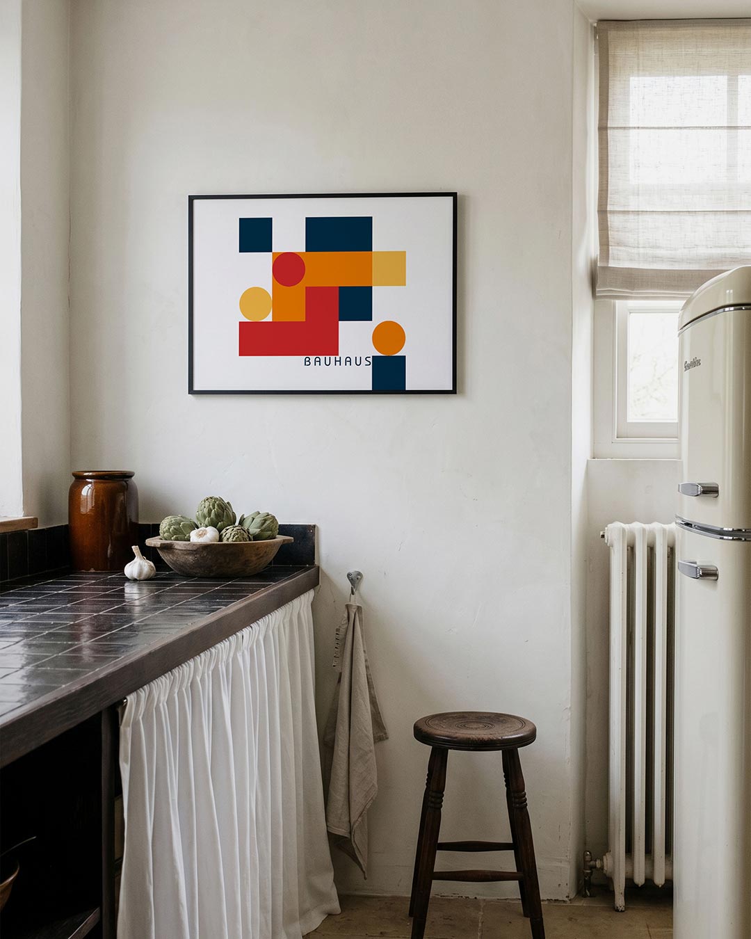 Vormen en vlakken – geometrische poster in Bauhaus-stijl van WallArtistic