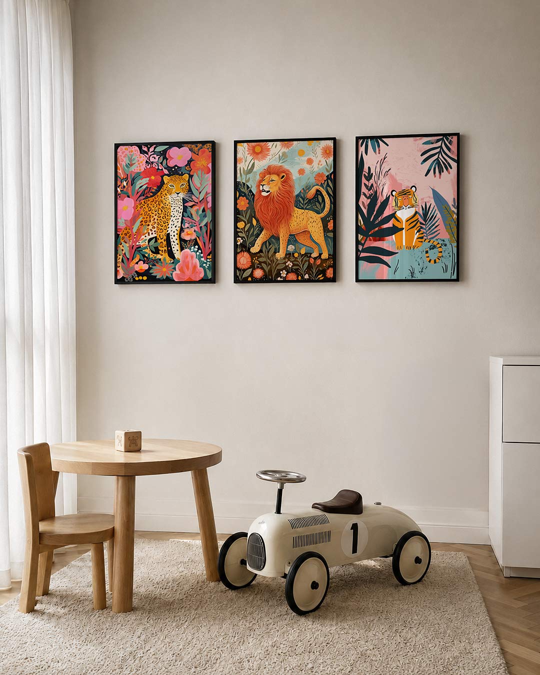 Vormen en kleuren posterset – tweede productweergave – deze kleurrijke posterset toont een levendige mix van