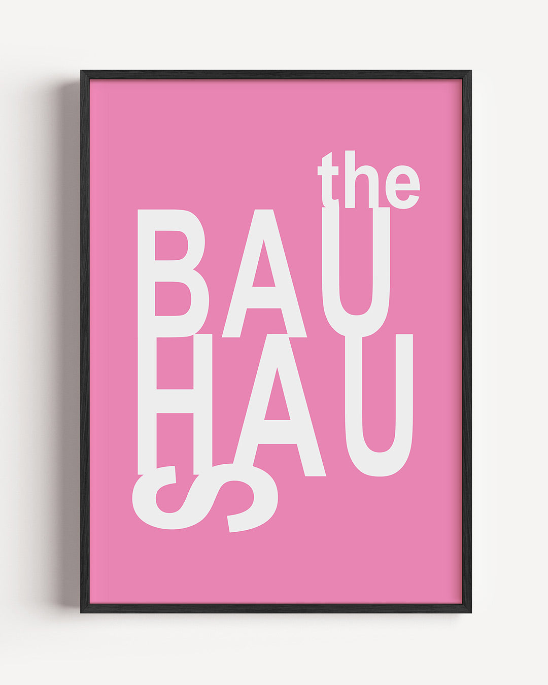 Typografisch spel – staande Bauhaus poster als wanddecoratie