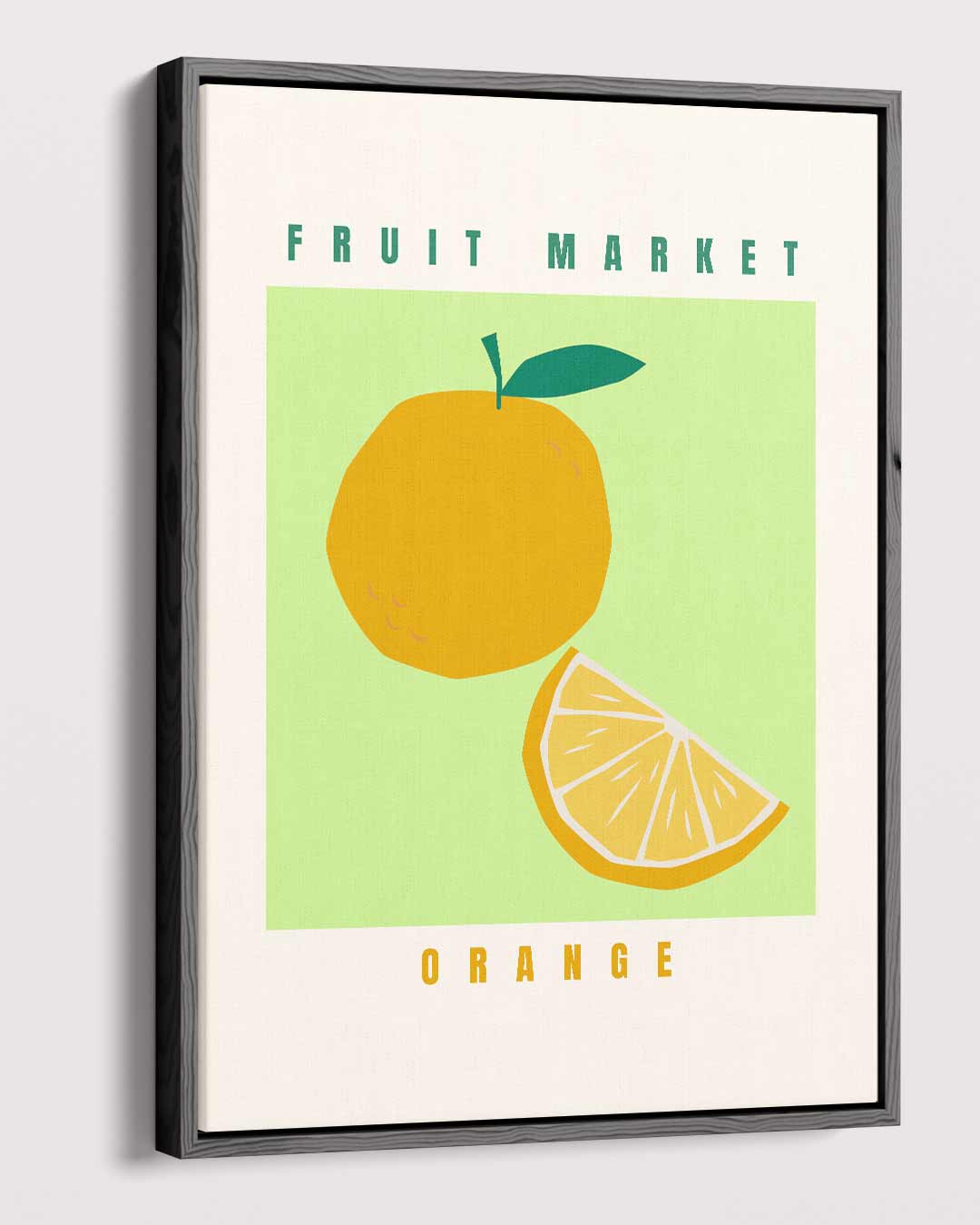 Fruit Market Oranje Poster – modern portret kunstwerk van WallArtistic