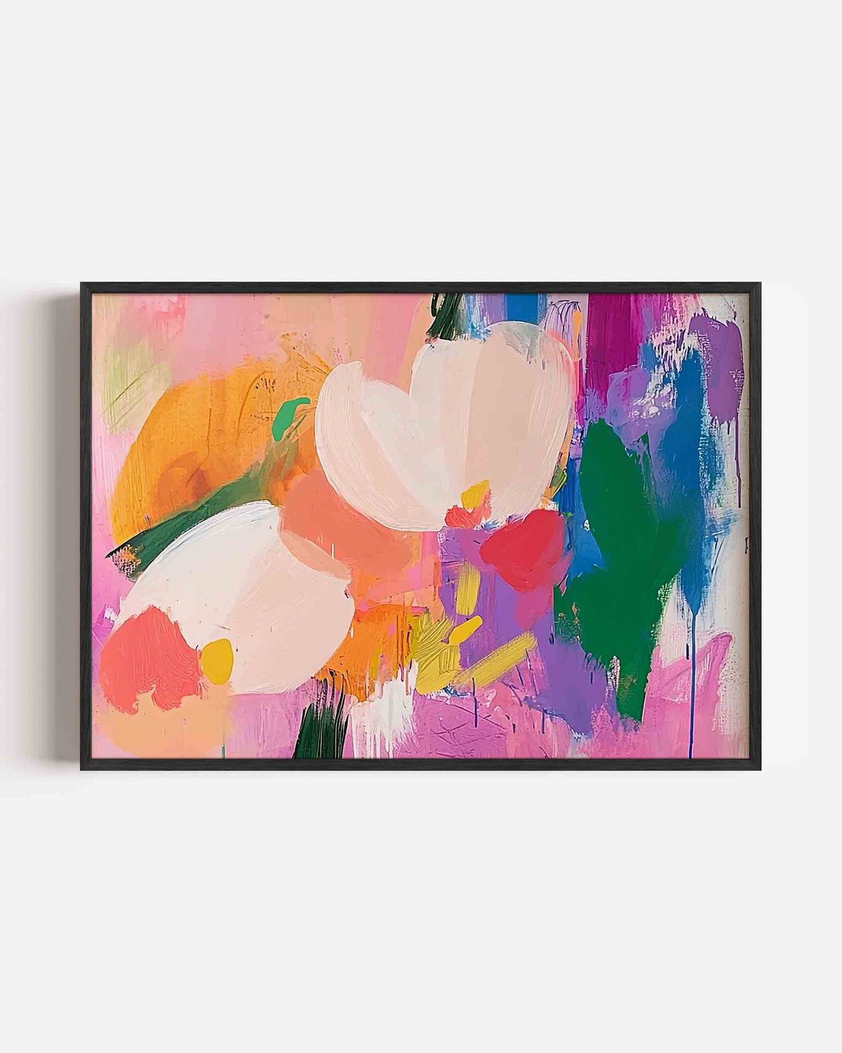 Bloem abstractie – bloemen landscape poster als wanddecoratie