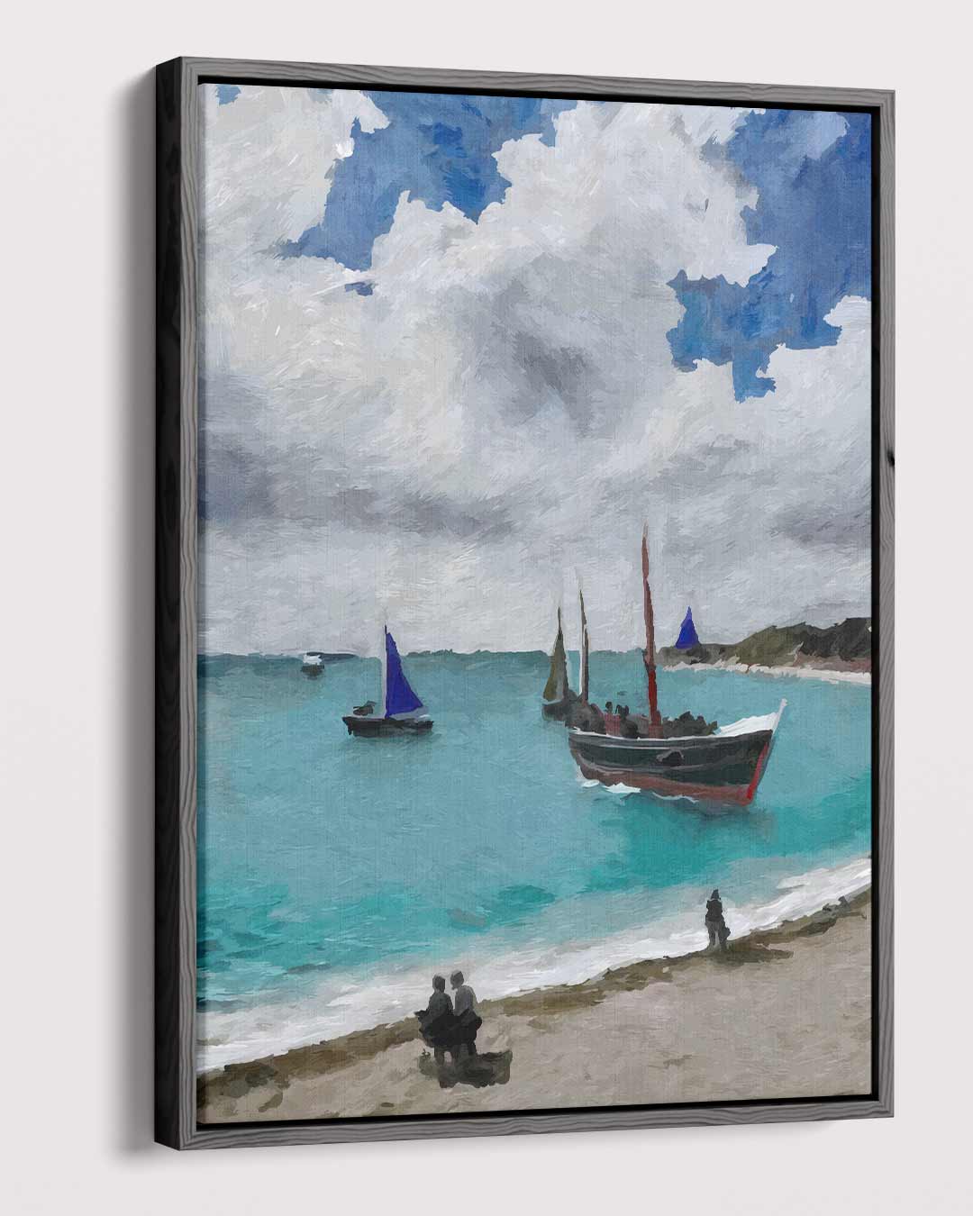 Zomerzeilen aan de Kust – dibond kunstwerk als wanddecoratie