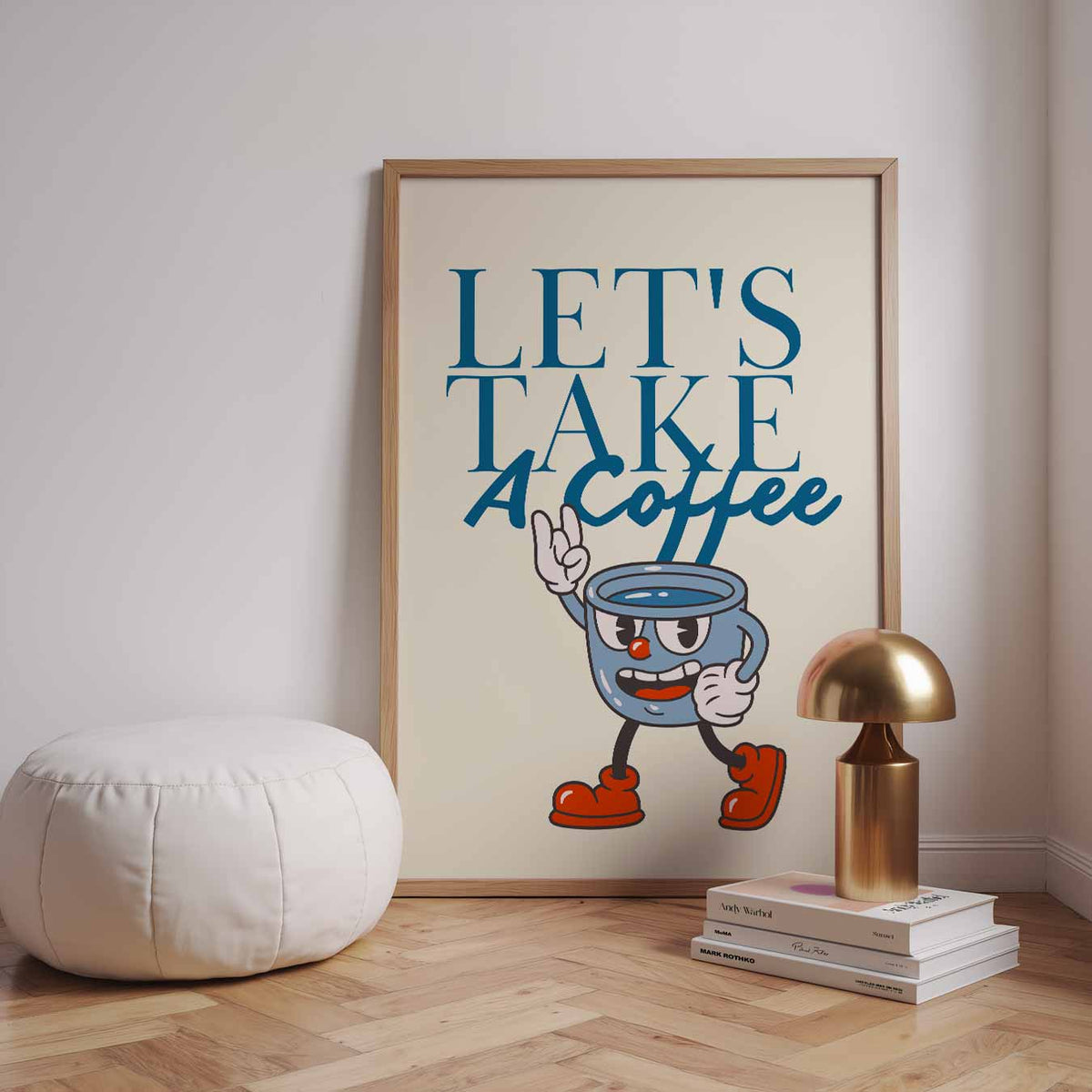 Let's Take a Coffee – staande zomer wanddecoratie van WallArtistic