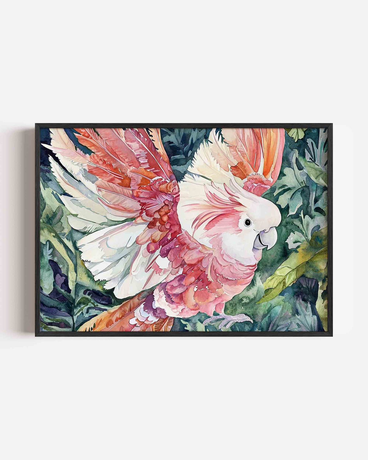 Papegaai met kleurrijke veren – dieren landscape poster als wanddecoratie