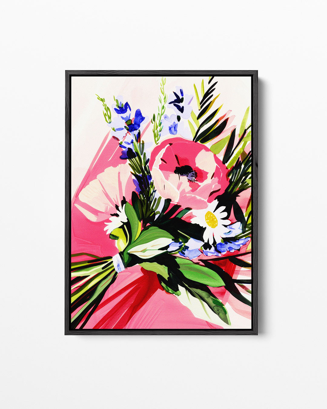 Bloemrijke compositie – staand wanddecoratie kunstwerk