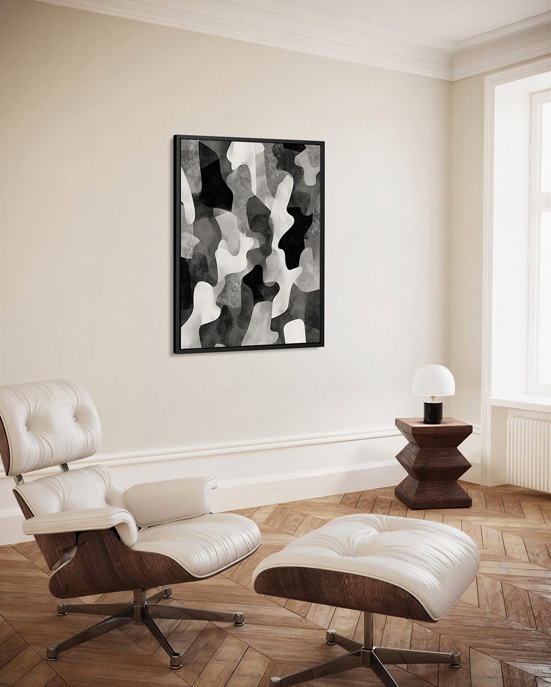 Organische vormen compositie – decoratief kunstwerk voor aan de muur