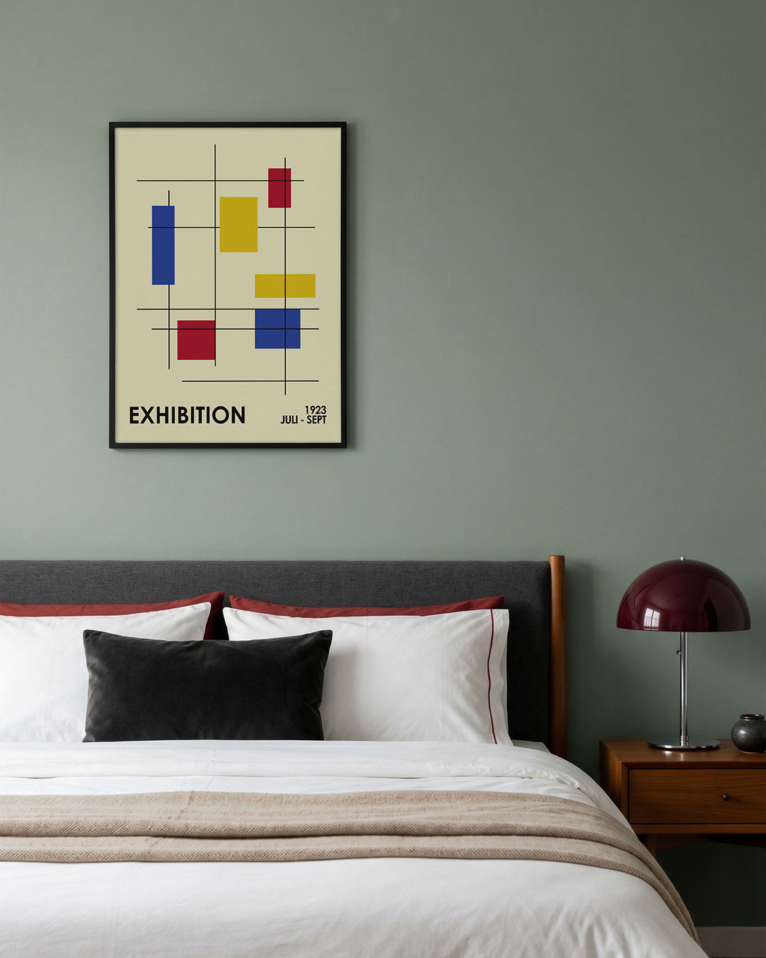 Vorm en lijnen – geometrische poster in Bauhaus-stijl van WallArtistic