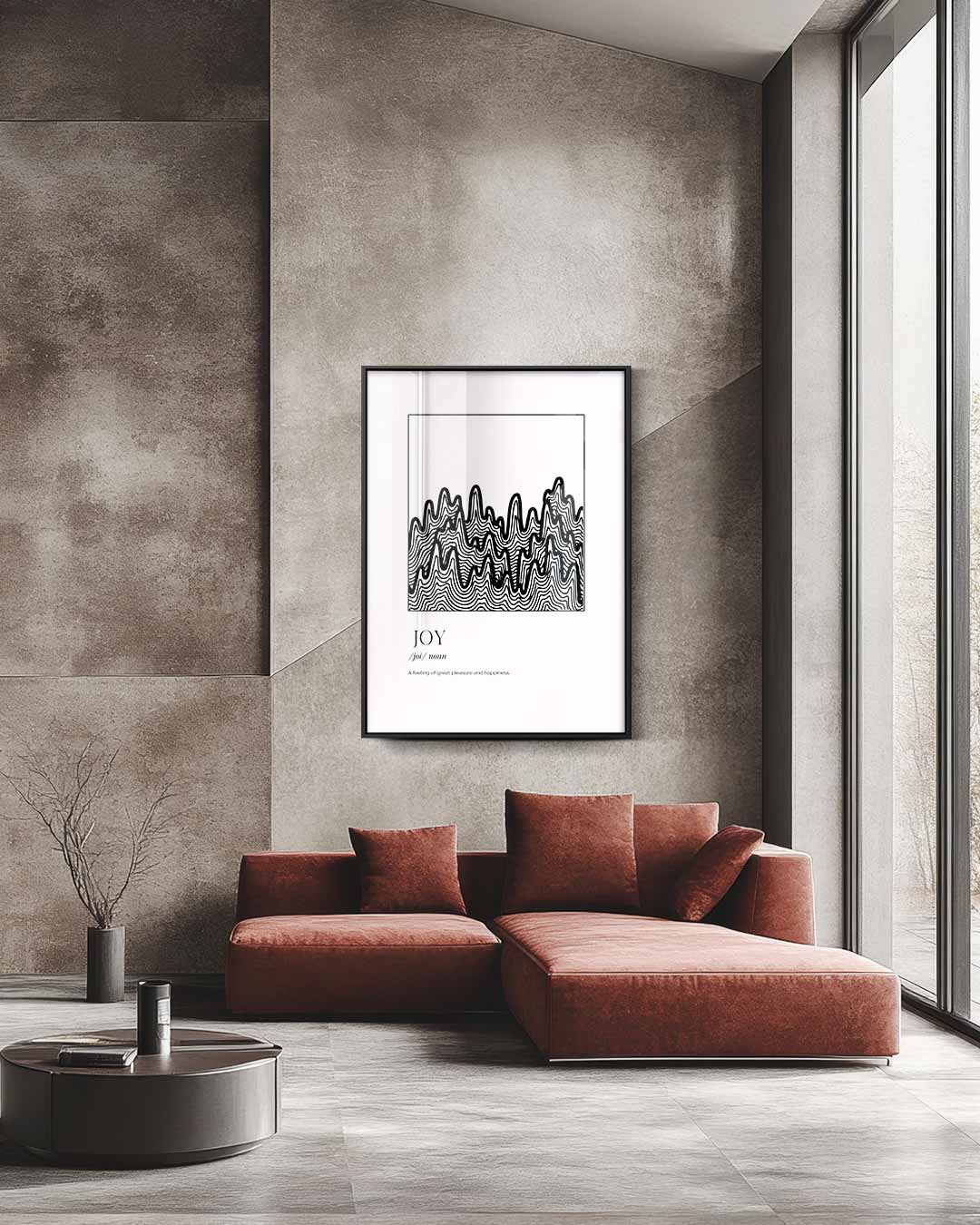 Joyful Lines – staande wandkunst voor woonkamer of interieur