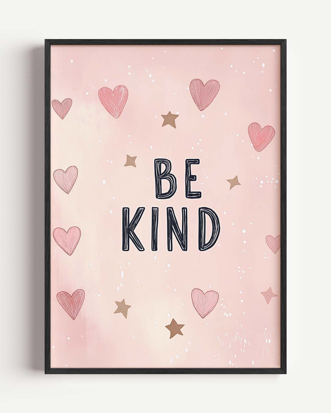 Be Kind – kids portret poster als wanddecoratie