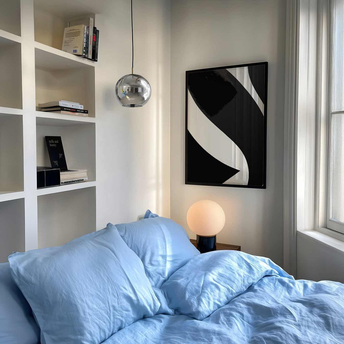 Moderne Monochrome Abstracte – abstracte poster als moderne staande wanddecoratie