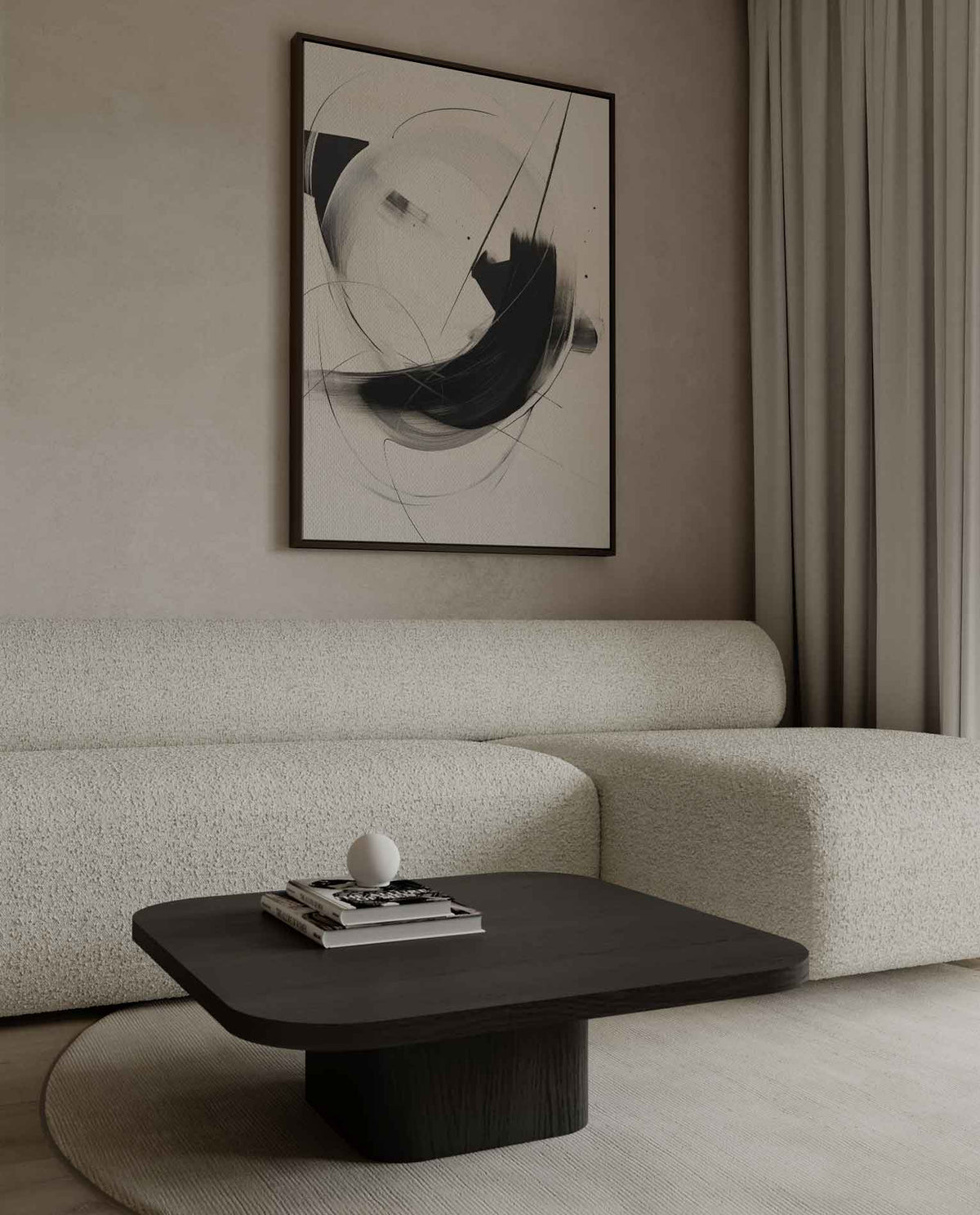 Dans van Zwart en Wit – canvas kunstwerk als wanddecoratie