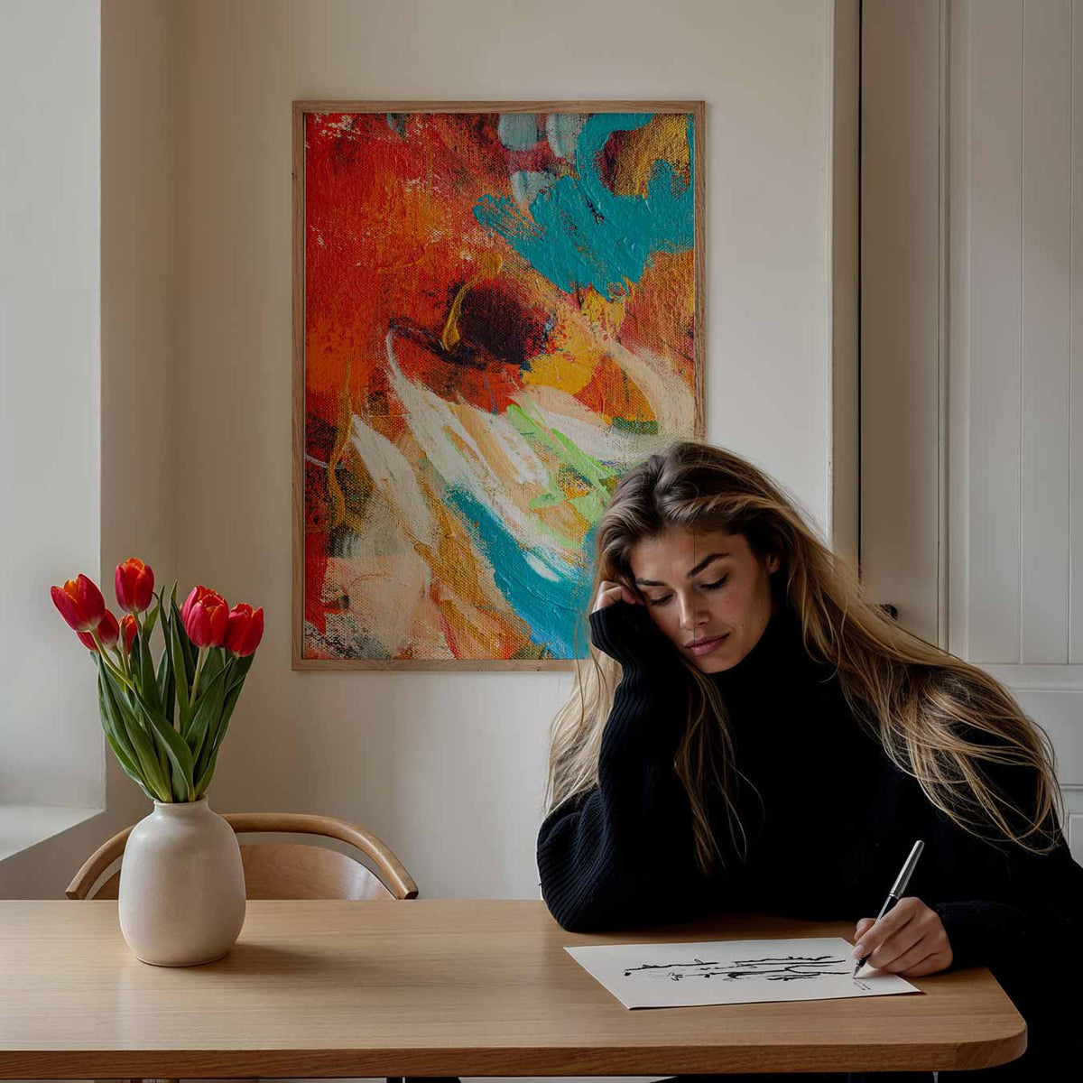 Abstracte – Popart poster als moderne urban wanddecoratie