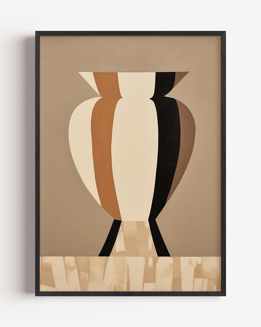 Moderne Abstracte Vaas – abstracte portret poster als wanddecoratie