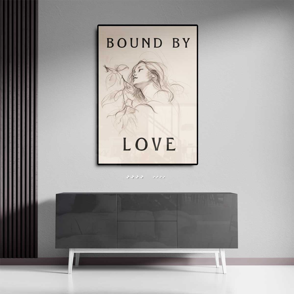 Gevangen in Liefde – staand kunstwerk voor modern interieur