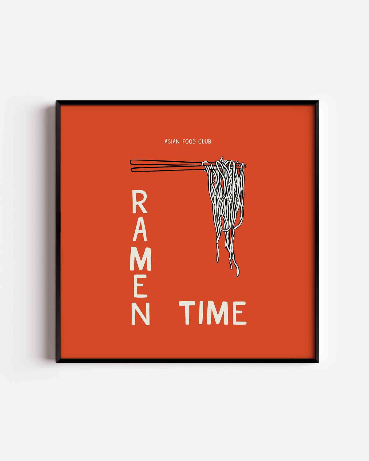 Ramen time – Aziatische vierkante poster als wanddecoratie