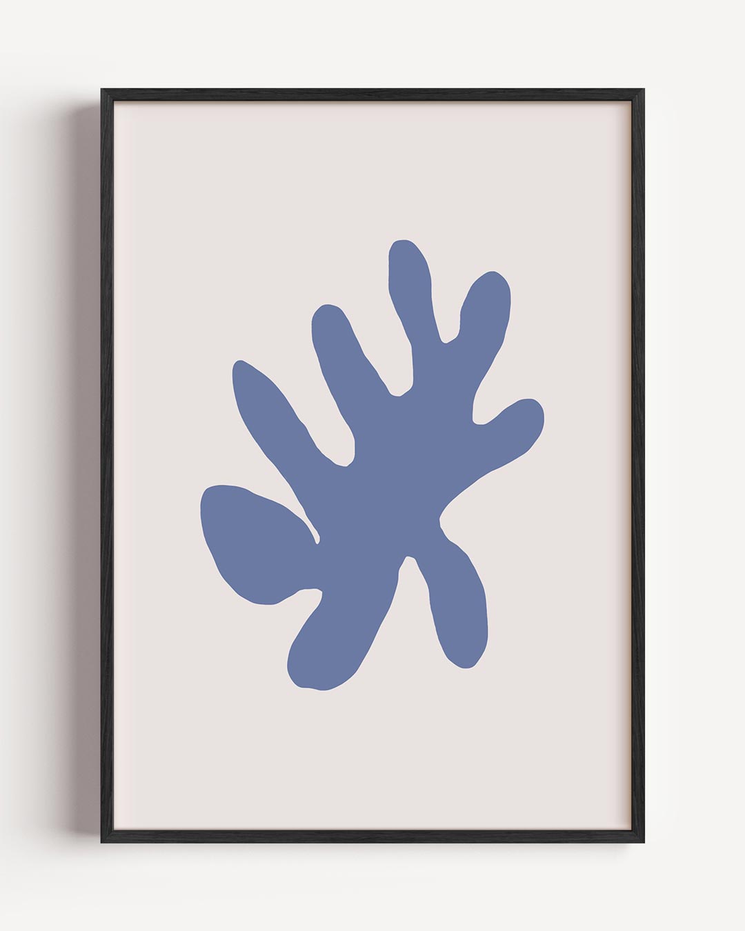 Moderne Blad Abstractie – kleurrijke abstracte portret poster als wanddecoratie