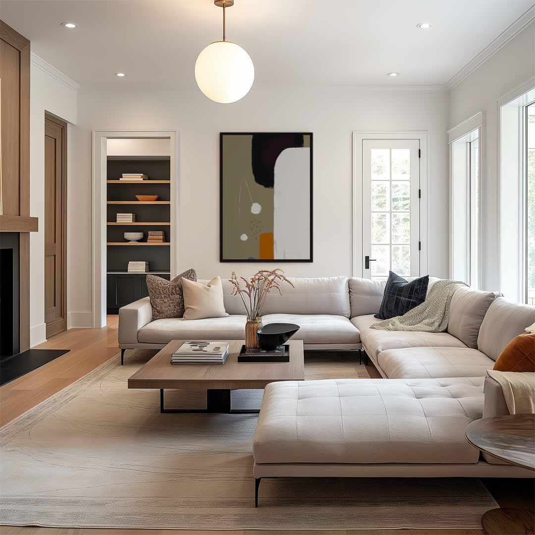 Abstracte Rust – staand kunstwerk voor modern interieur