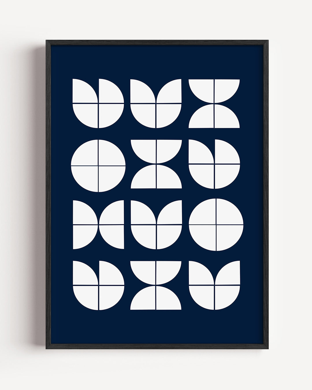 Vormritme en balans – staande Bauhaus poster als wanddecoratie