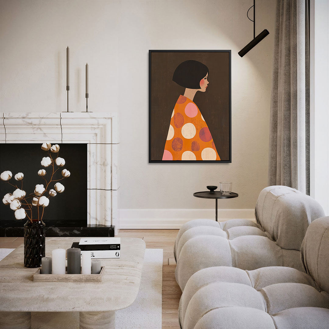 Gestileerde vrouw – staand wanddecoratie kunstwerk