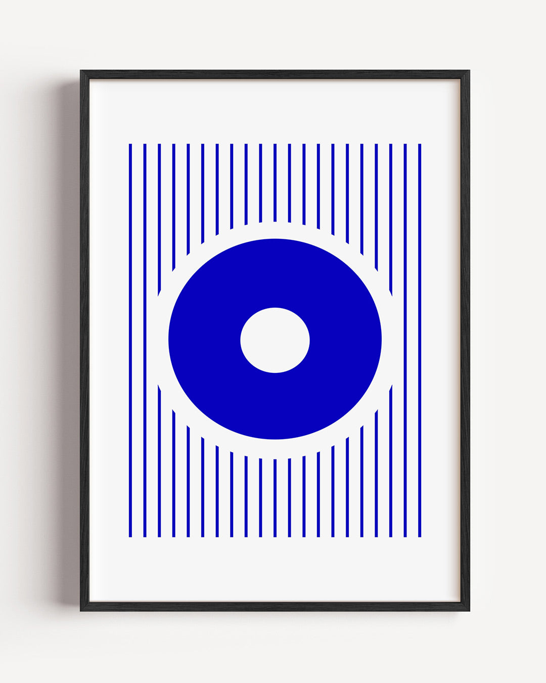 Cirkels en lijnen – staande Bauhaus poster als wanddecoratie
