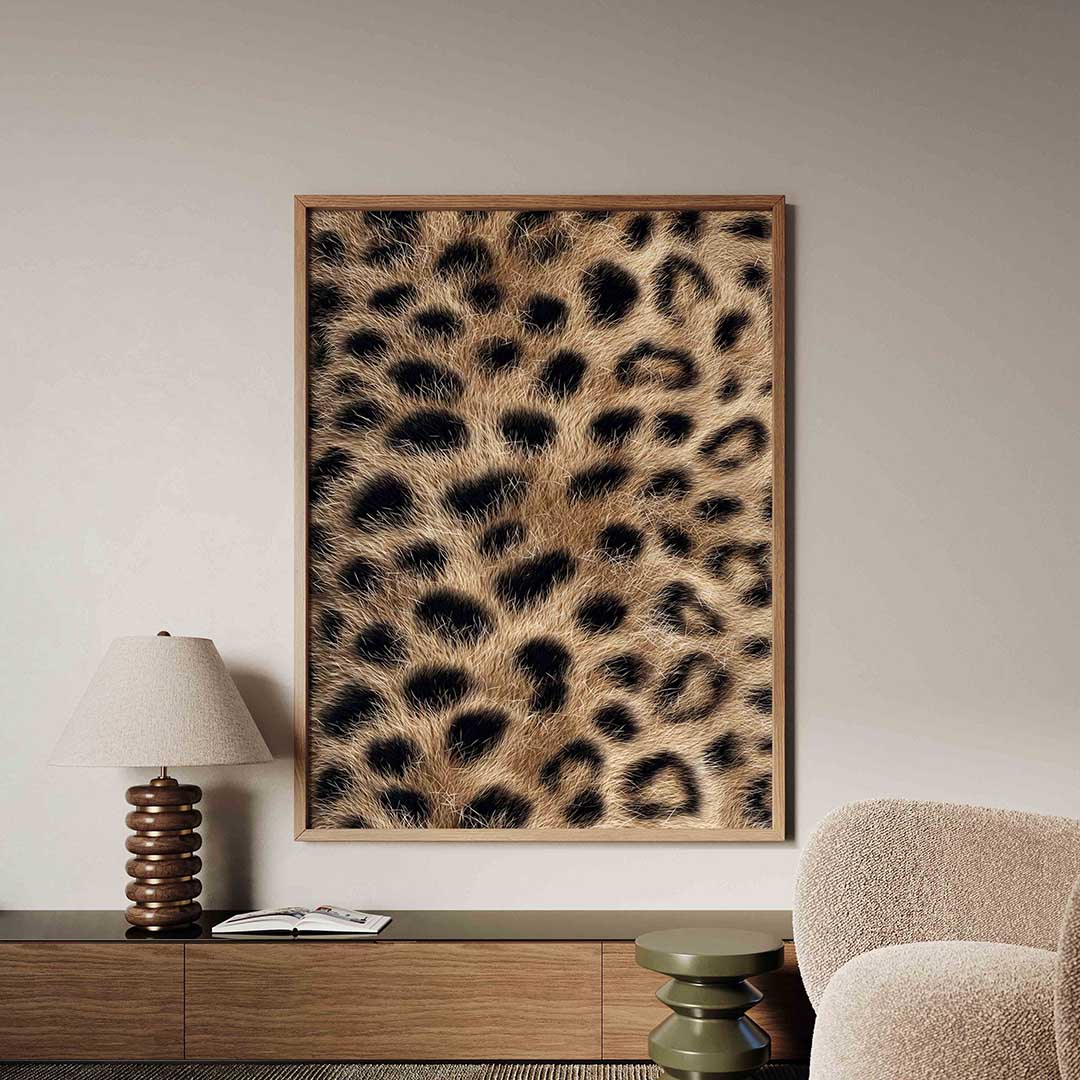 Luipaardprint – safari poster in staand formaat