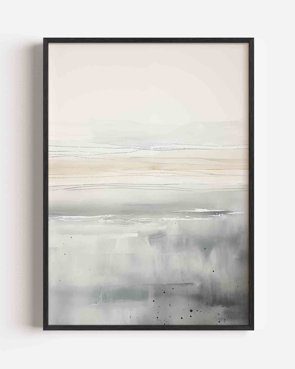 Abstracte landschapslijn – natuur portret poster als wanddecoratie