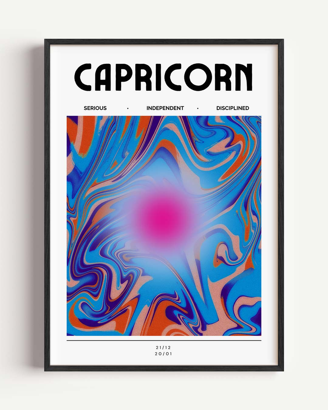 Capricorn – mindful portret poster als wanddecoratie