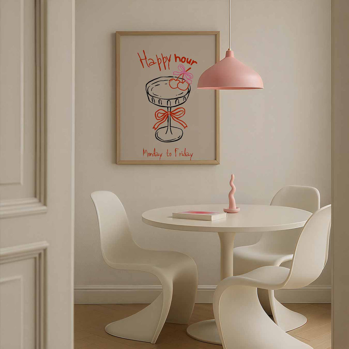 Happy Hour – zomerse poster in staand formaat