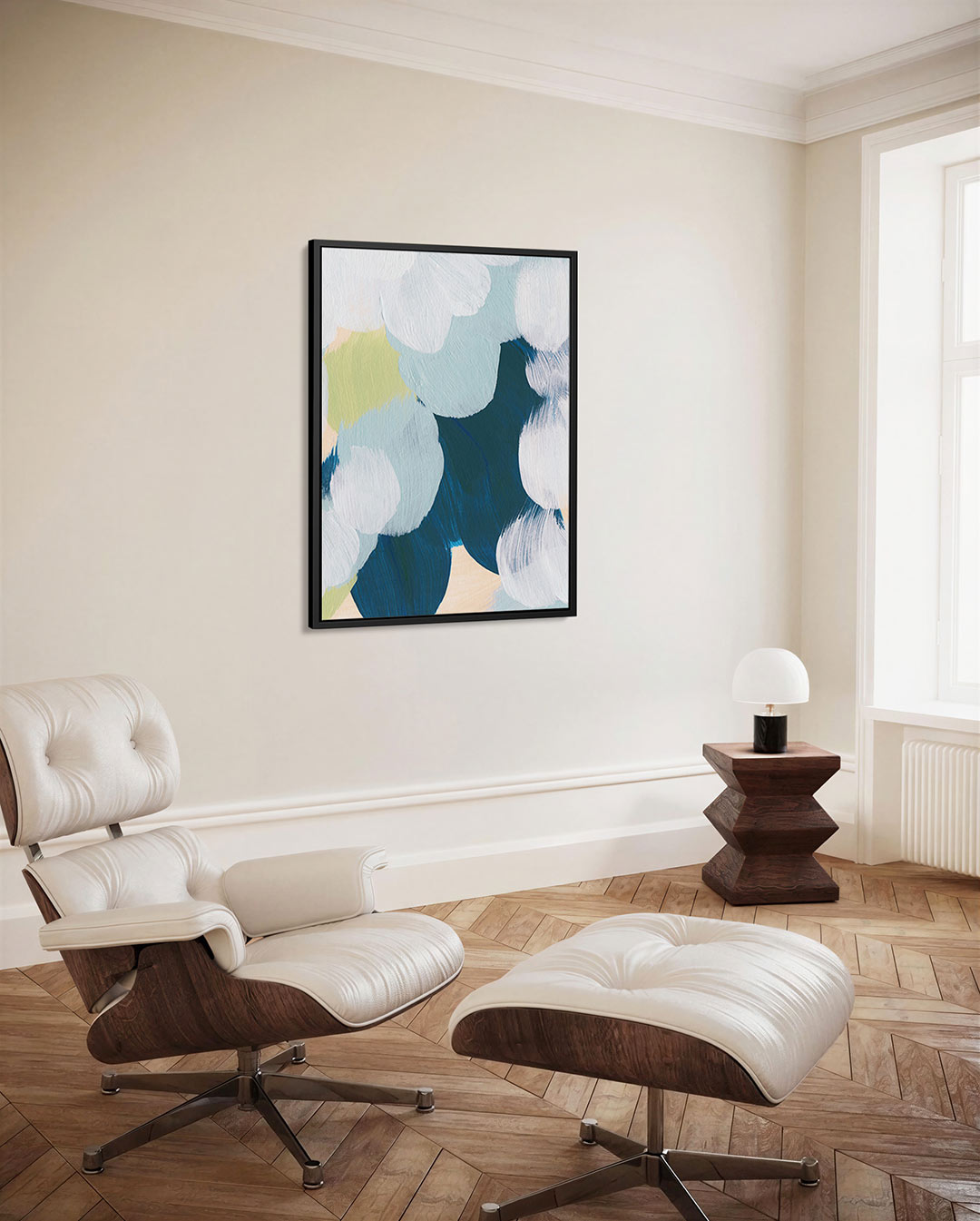 Vloeiende kleurencompositie – decoratief kunstwerk voor aan de muur