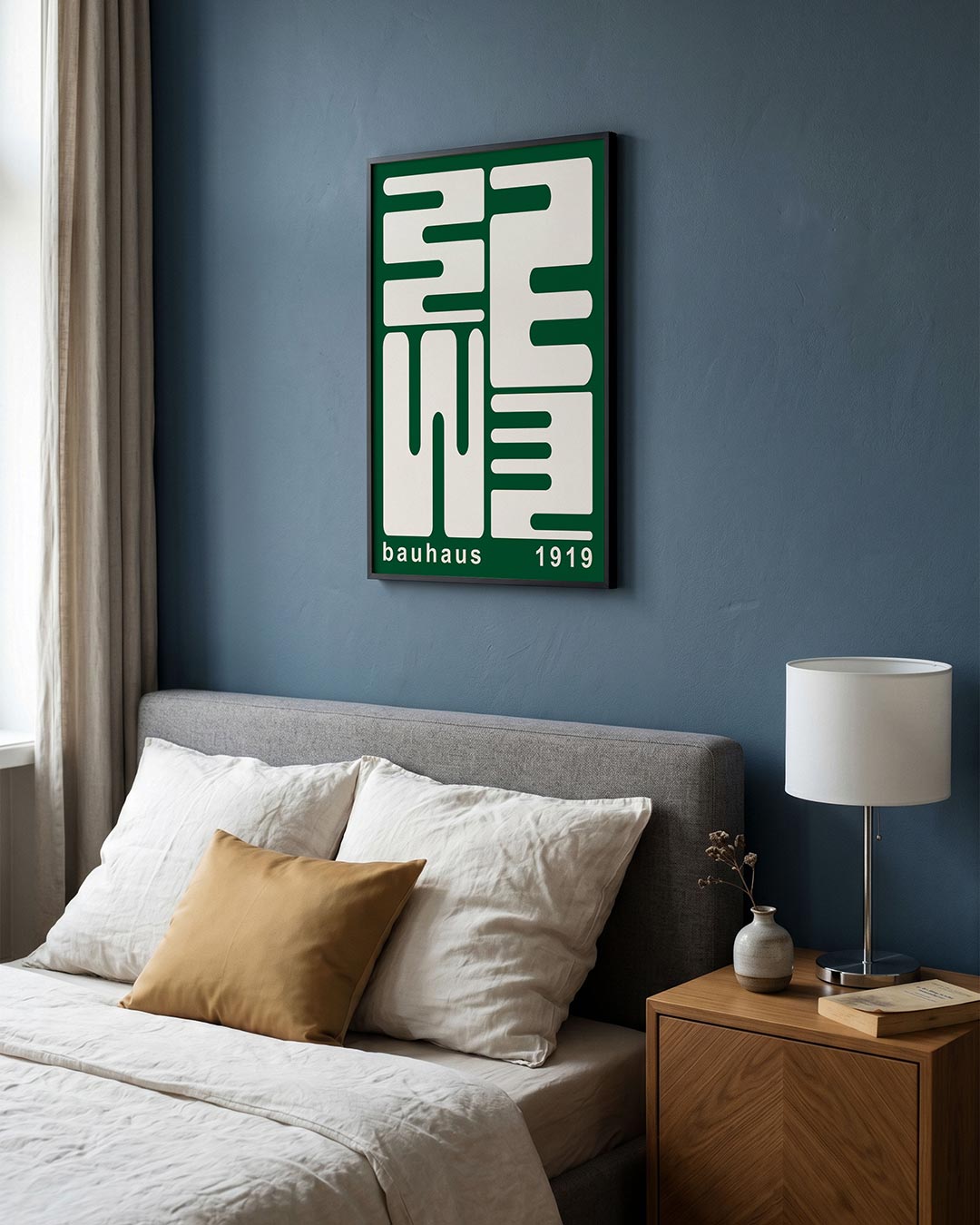– staande Bauhaus poster voor aan de muur