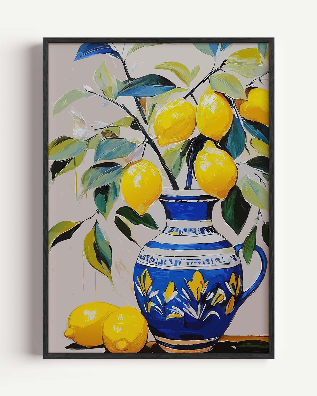 Citroen Sereniteit – keuken portret poster als wanddecoratie
