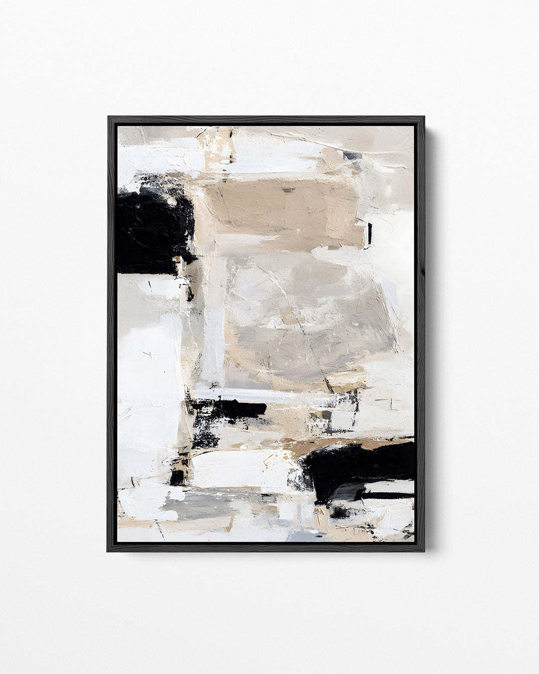 Neutrale compositie – staand wanddecoratie kunstwerk