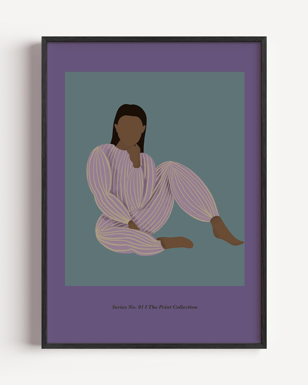 Stijlvolle Zen Vrouw – moderne portret poster als wanddecoratie