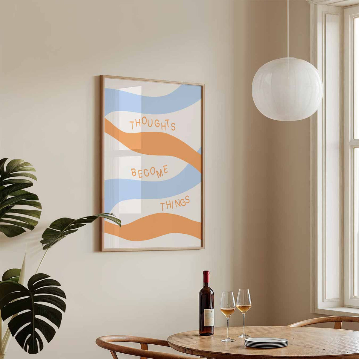 Inspirerende Golven – tekstposter in staand formaat